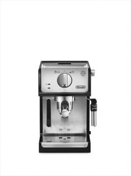 Ecp35.31 macchina per il caffÈ espresso con pompa, pressione 15 bar, caldaia in acciaio inox, finitura in metallo con dettagli cromati, cappuccino system regolabile, portafiltro co