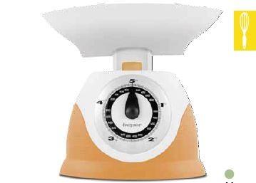 Bilancia da cucina analogica, 20gr./6kg, ciotola removibile - beper