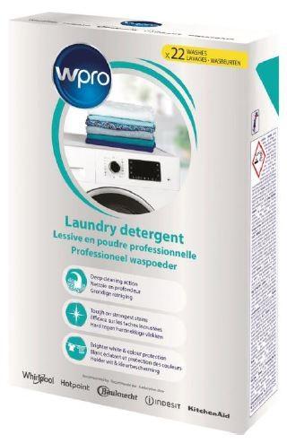 Detersivo in polvere (22 lavaggi) professionale con enzimi per lavatrice wpro - whirlpool