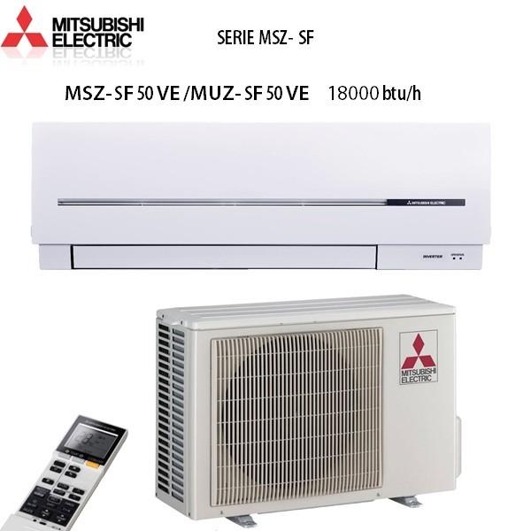 Climatizzatore a parete mono split 18000btu u.i.+u.e. mitsubishi electric