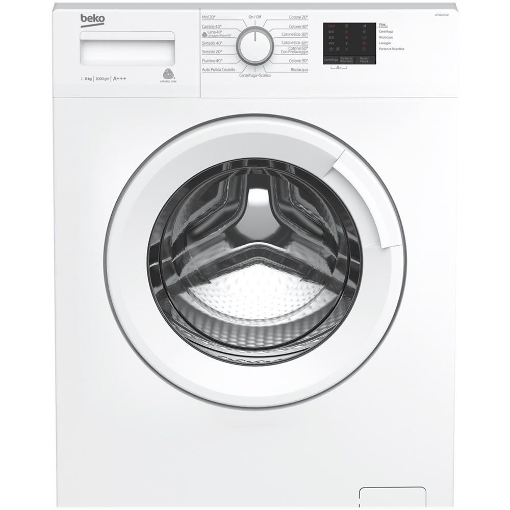 7113941700 capacitÀ carico 8 kg velocitÀ massima di centrifuga: 1000 classe energetica: a+++  lavatrice beko