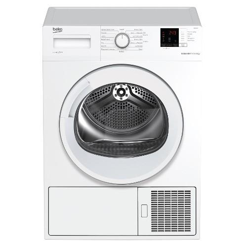 Asciugatrice a pompa di calore 8kg,a++,15 programmi,luce interna, bianco - beko -