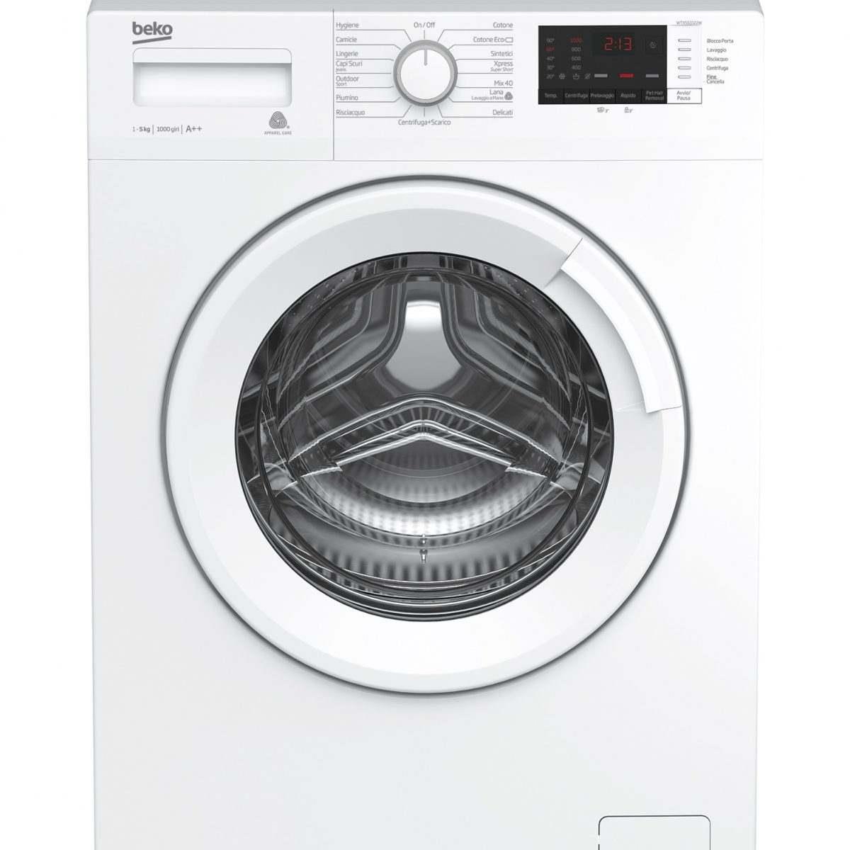 000000007146442200 slim  5 kg classe a++ centrifuga 1000 girivvv lavatrice beko