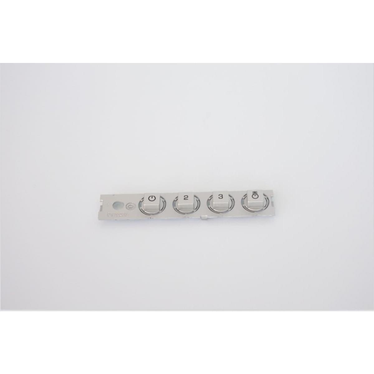 Tastiera c.esz3v silver 9,5x9,5s.s.frk+g per cappa - elica