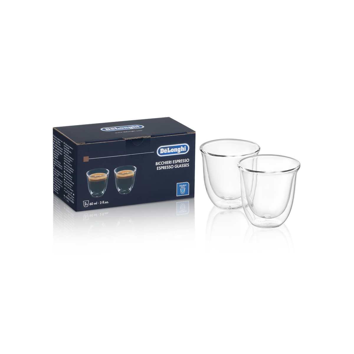 Espresso glasses (60ml 2x) de longhi