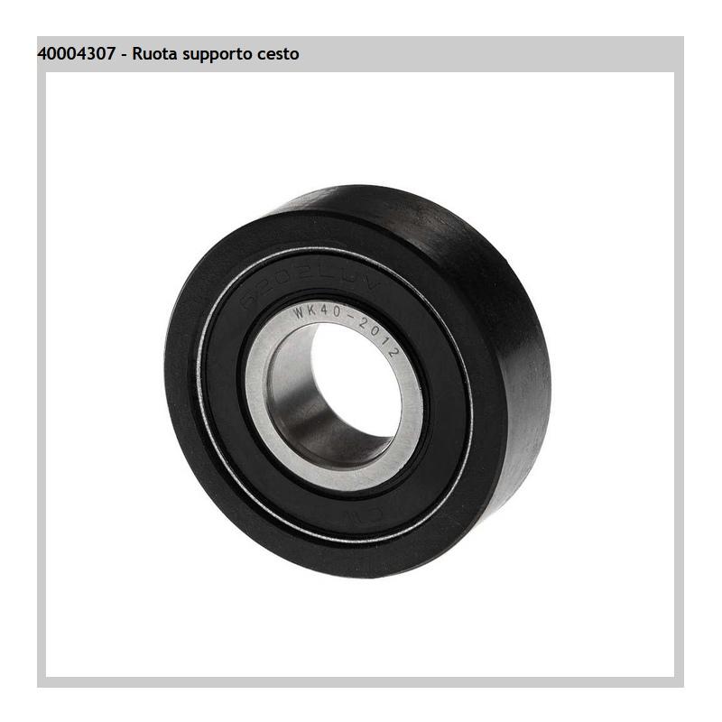 40004307 ruote cuscinetto 39x15x13 per cestello asciugatrice - hoover